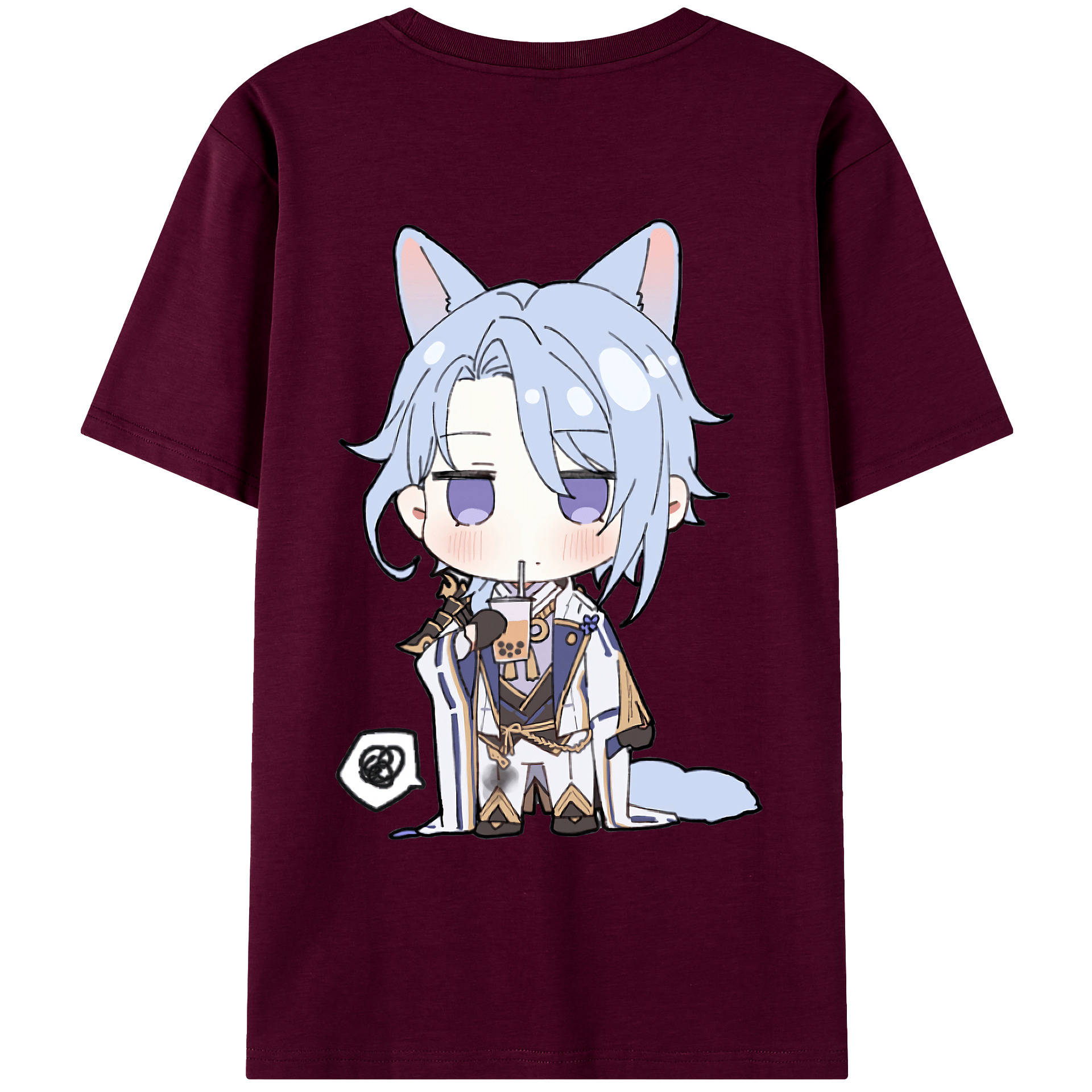 げんし神 神里綾人 かみさとあやと genshin Kamisato Ayato レディース半袖Tシャツ(バックプリント)